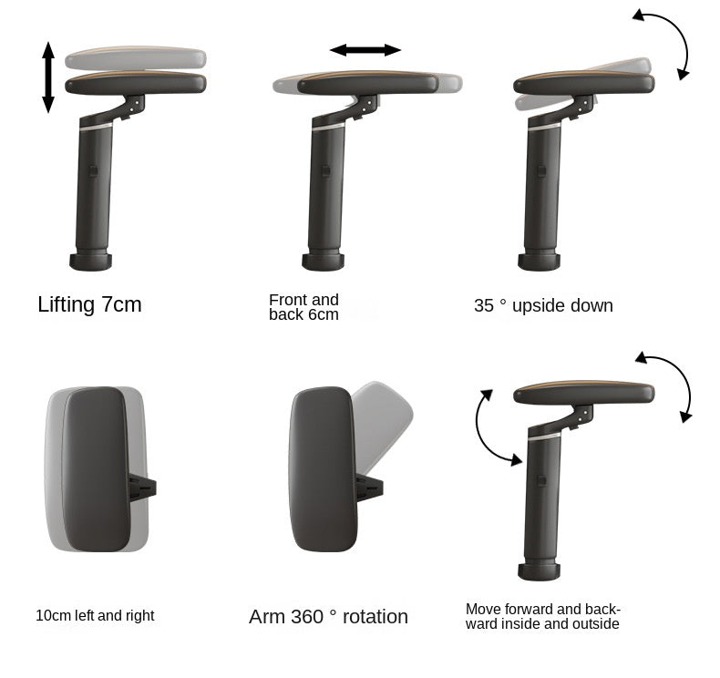 UVR Ergonomic Design Chair Sitting Comfort Can Recline Chair Mesh Breathable Staff Backrest Stool Home Computer Office Chair