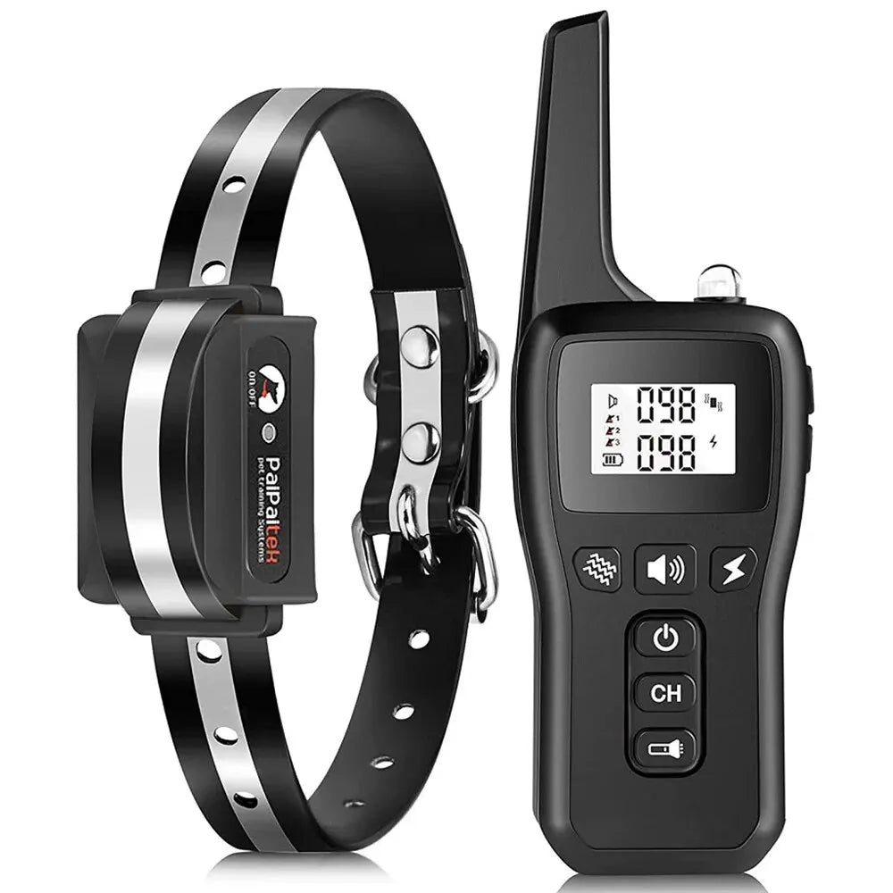 1000M Dog Training Collar ,Universal Dog Bark Collar,Waterproof Rechargeable ,Dog Shock Collar with Remote and Auto Modes Collar - Lily.sg Global Shopping