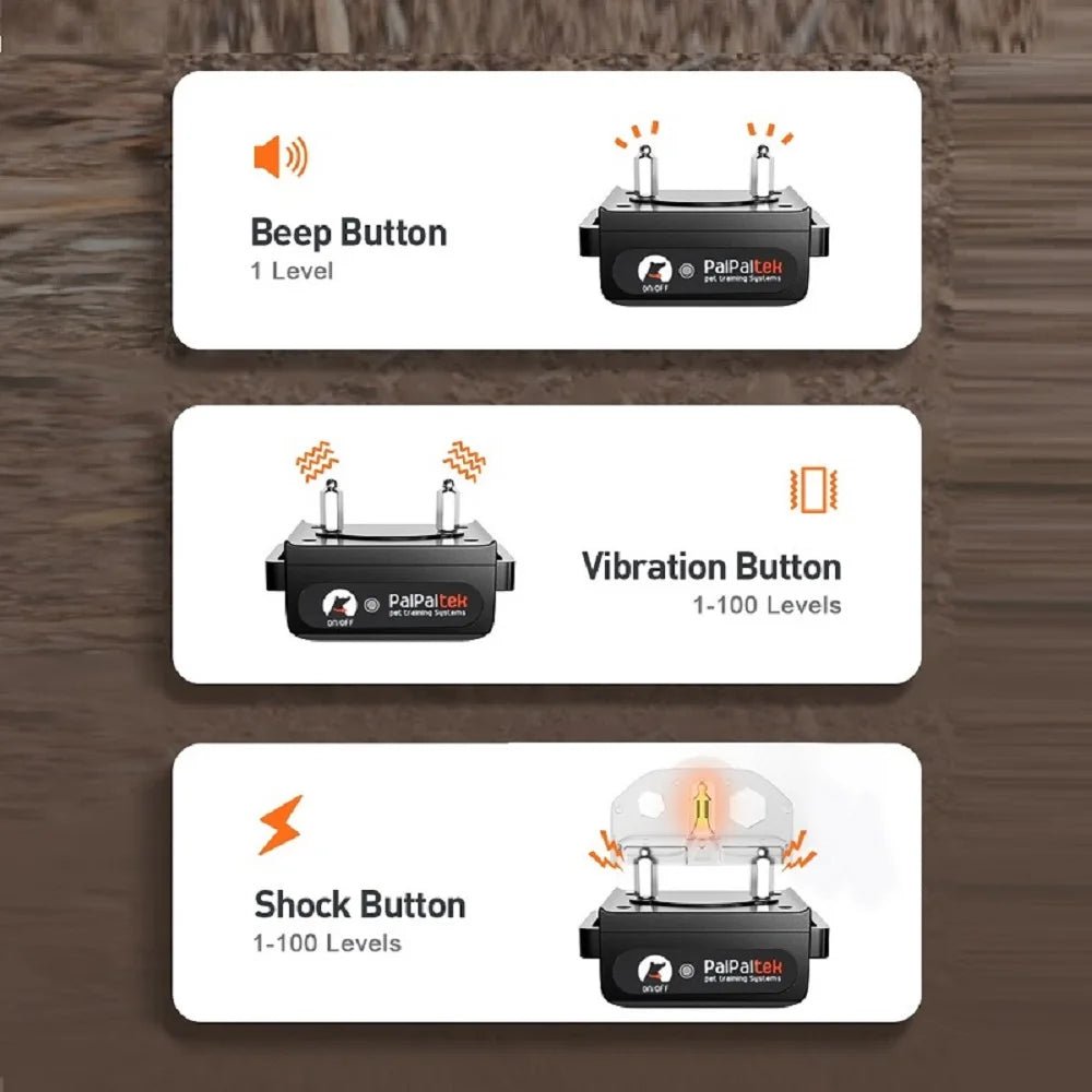 1000M Dog Training Collar ,Universal Dog Bark Collar,Waterproof Rechargeable ,Dog Shock Collar with Remote and Auto Modes Collar - Lily.sg Global Shopping