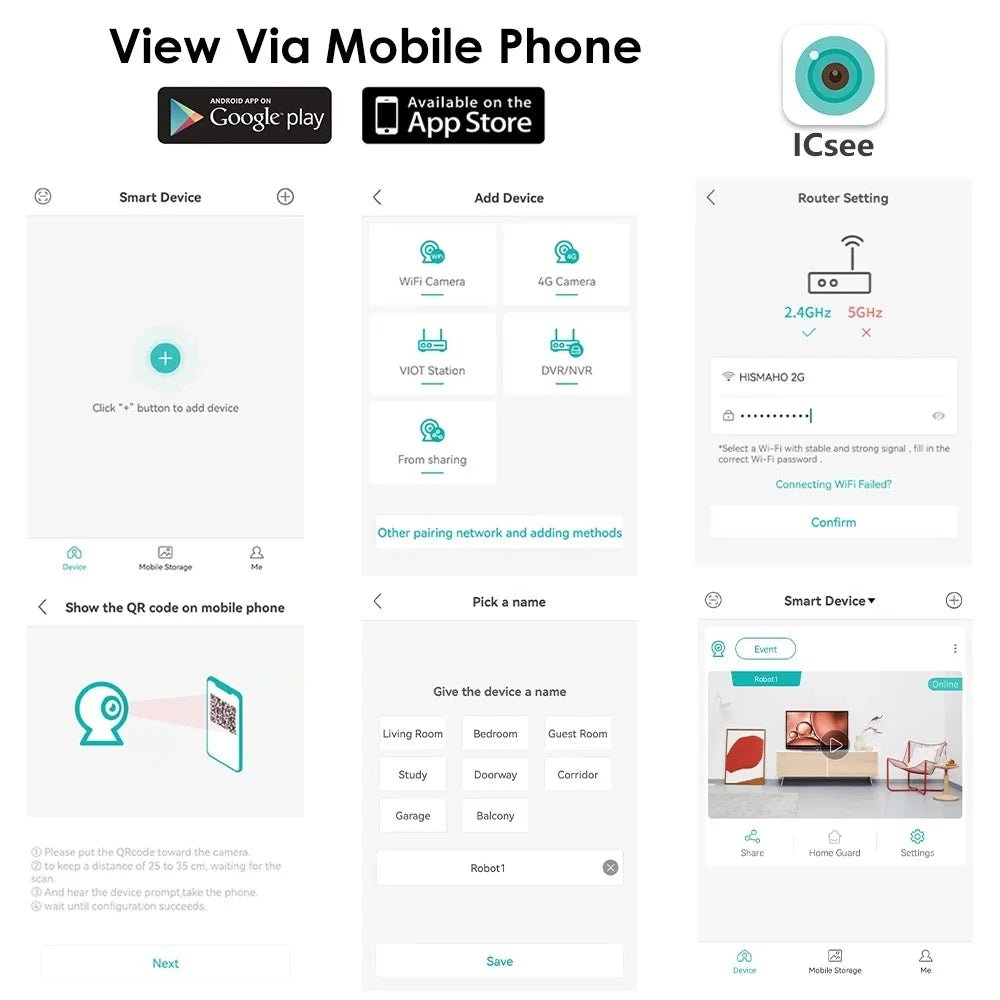 1080P HD Wifi Camera Indoor Mini Surveillance Camera For Baby Monitor Pet Video Record 2 Ways Audio Security Camera ICSEE APP - Lily.sg Global Shopping