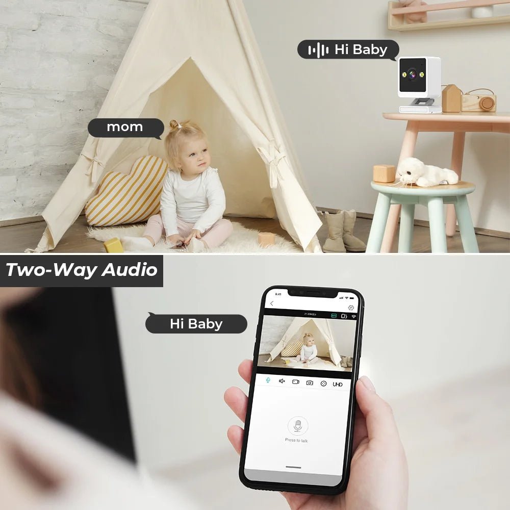1080P HD Wifi Camera Indoor Mini Surveillance Camera For Baby Monitor Pet Video Record 2 Ways Audio Security Camera ICSEE APP - Lily.sg Global Shopping