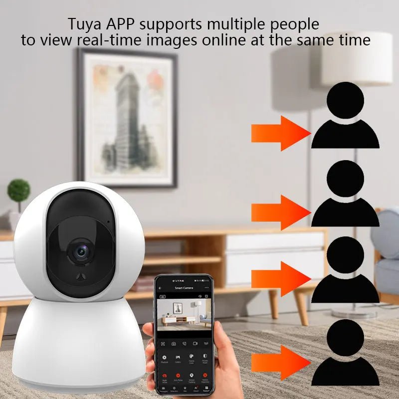 1080P Tuya Smart Mini WiFi IP Camera Indoor Wireless Surveillance Auto Tracking Of Human Home Security CCTV Baby Pet Monitor - Lily.sg Global Shopping