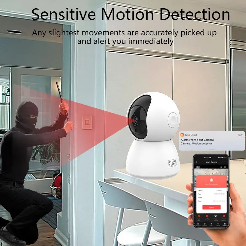 1080P Tuya Smart Mini WiFi IP Camera Indoor Wireless Surveillance Auto Tracking Of Human Home Security CCTV Baby Pet Monitor - Lily.sg Global Shopping