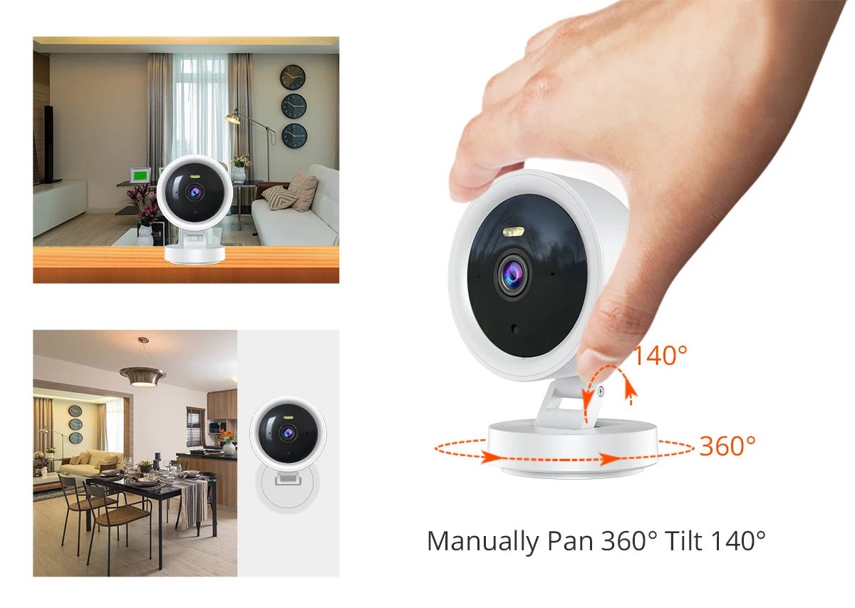 1080P WiFi Camera IP Surveillance Camera Security Baby Monitor 2MP CCTV Audio Video Color Night Vision AI Detect iCSee Mini Cam - Lily.sg Global Shopping
