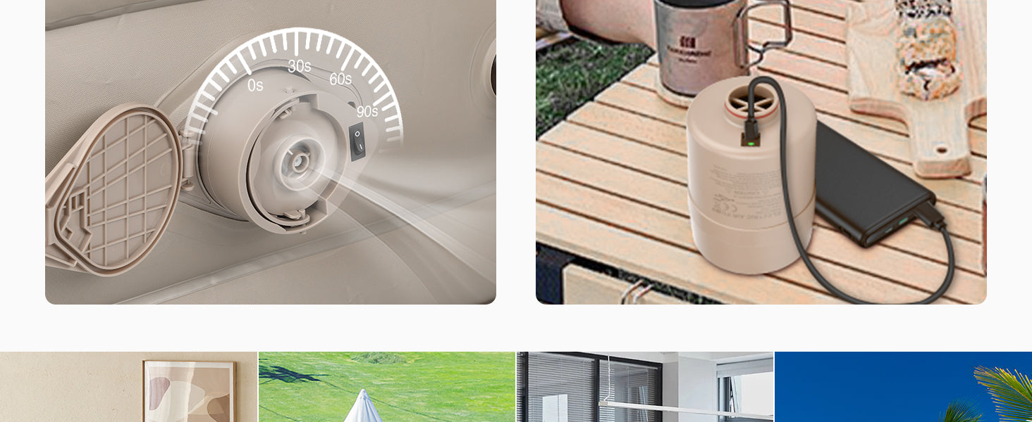 Bestrip Inflatable Couch, Air Mattress Sofa Bed Camping Air Chair For Backyard Beach Travel Camping Picnic Outdoor Furniture