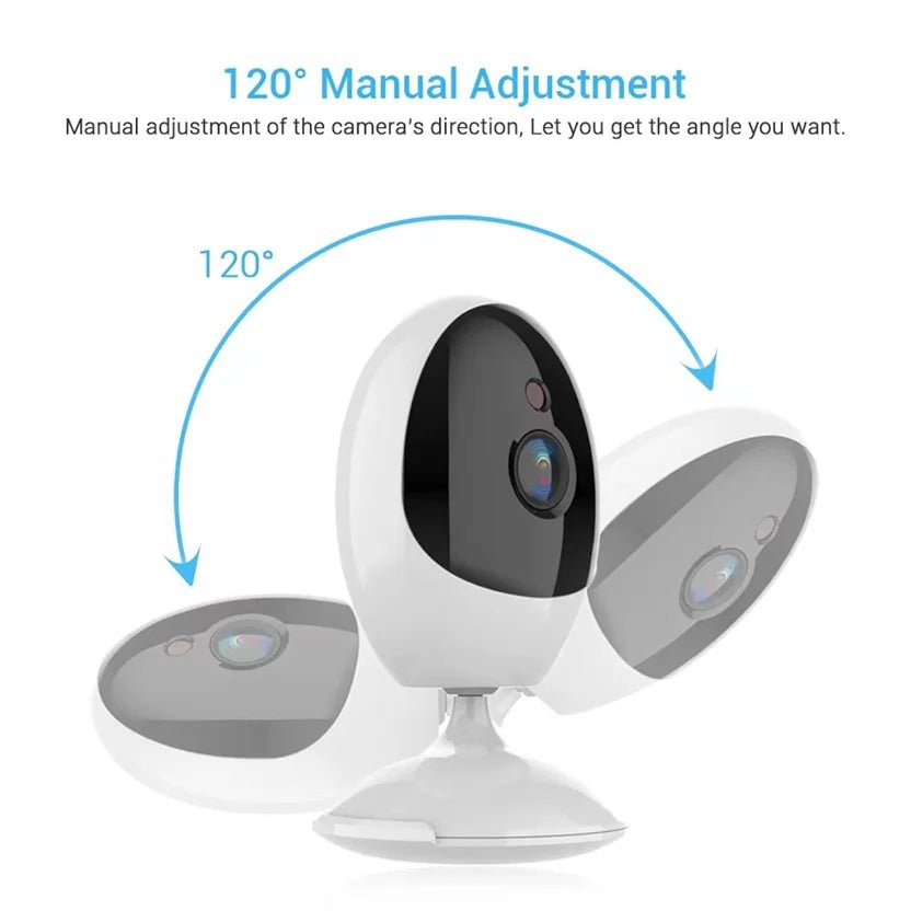 180 Degree Panoramic Camera Wide Angle 1.44mm Fisheye 1080P Indoor Two Way Audio Day and Night Vision ICSEE APP WiFi CCTV Camera - Lily.sg Global Shopping