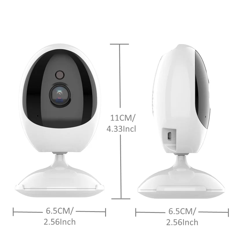 180 Degree Panoramic Camera Wide Angle 1.44mm Fisheye 1080P Indoor Two Way Audio Day and Night Vision ICSEE APP WiFi CCTV Camera - Lily.sg Global Shopping