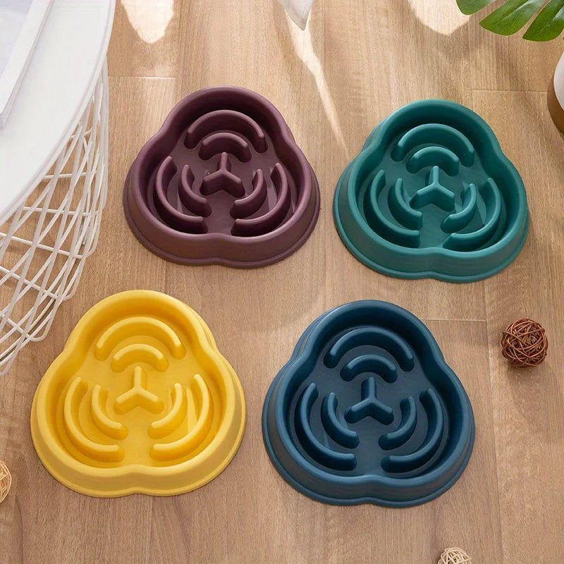 1PC Pet Slow Food Bowl Anti Choking Dog Bowl Dog Bowl Anti Overturning Pet Food Supplies and Feeding Device - Lily.sg Global Shopping