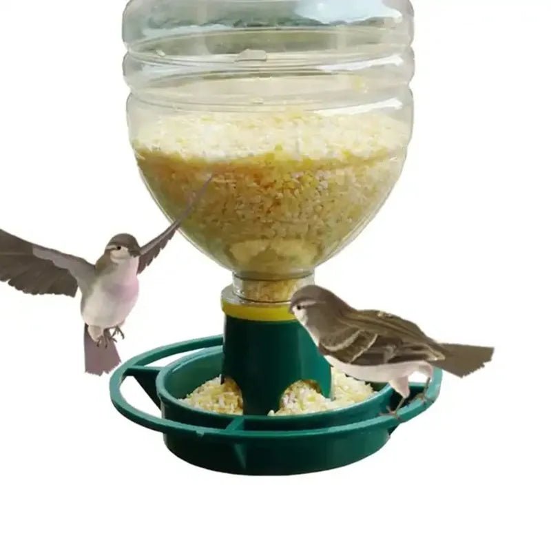 1pc Recycle Empty Soda Bottle Top Bird Feeder Automatical Feeding Outdoors Garden Balcony Hanging Feeding Tray - Lily.sg Global Shopping