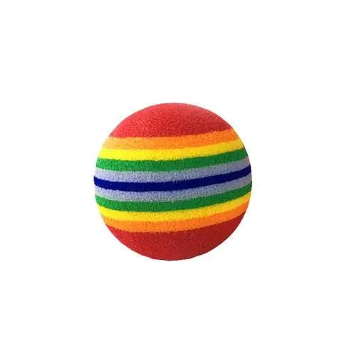 1Pcs Colorful Pet Rainbow Foam Fetch Balls Training Interactive Dog Funny Toy - Lily.sg Global Shopping