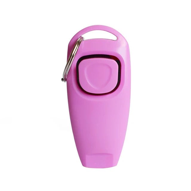 2 In 1 Pet Dog Clicker Dog Training Whistle Clicker Dog Trainer Puppy Stop Barking Training Aid Tool with Key Ring Pet Supplies - Lily.sg Global Shopping