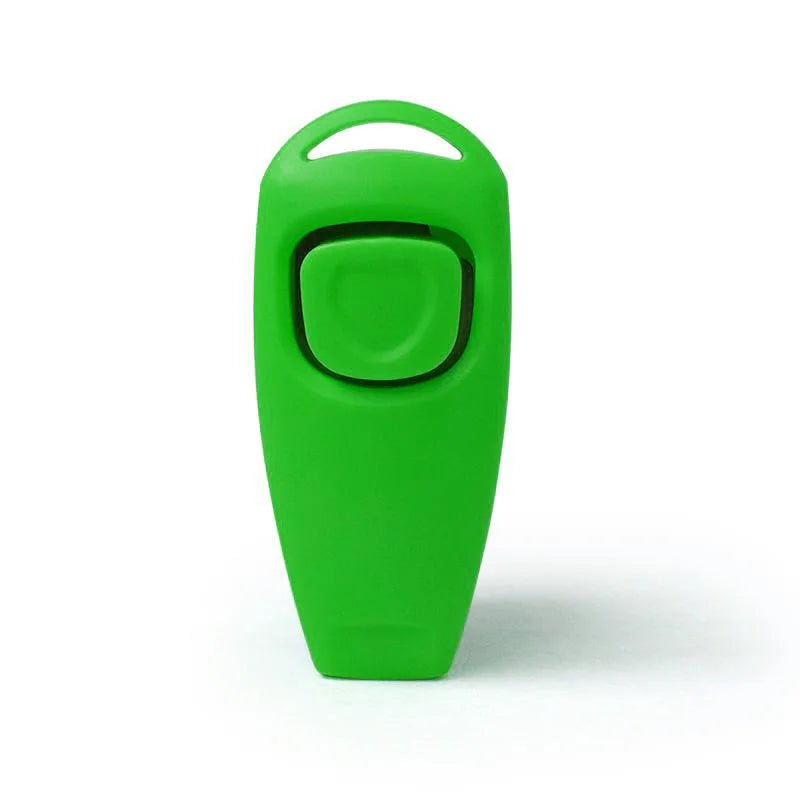 2 In 1 Pet Dog Clicker Dog Training Whistle Clicker Dog Trainer Puppy Stop Barking Training Aid Tool with Key Ring Pet Supplies - Lily.sg Global Shopping