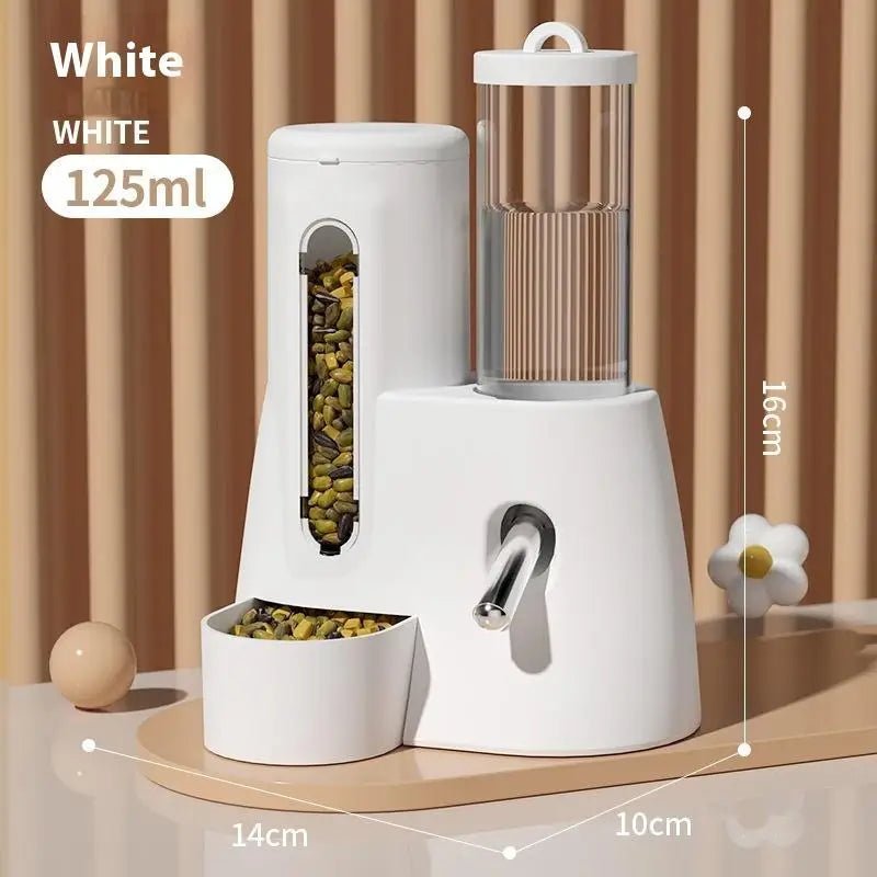 2In1 Hamster Feeder And Waterer Large Capacity Leakproof Automatic Feeder Food Water Dispenser Leak Proof Food Feeding Supplies - Lily.sg Global Shopping