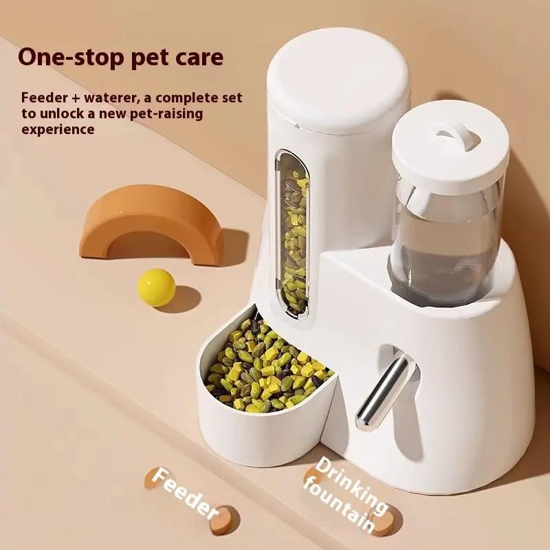 2In1 Hamster Feeder And Waterer Large Capacity Leakproof Automatic Feeder Food Water Dispenser Leak Proof Food Feeding Supplies - Lily.sg Global Shopping