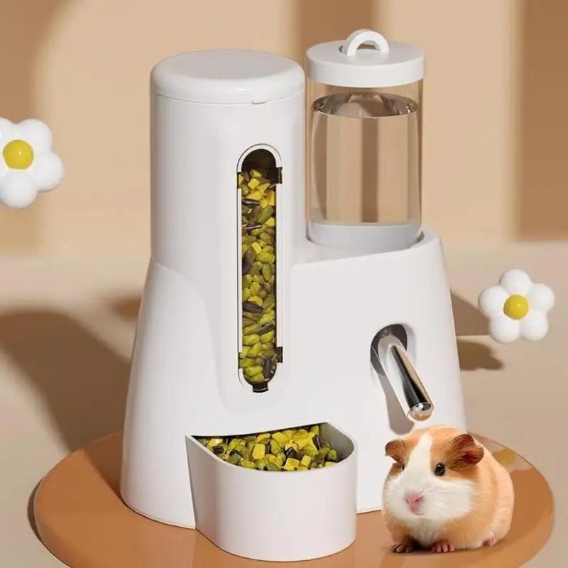 2In1 Hamster Feeder And Waterer Large Capacity Leakproof Automatic Feeder Food Water Dispenser Leak Proof Food Feeding Supplies - Lily.sg Global Shopping