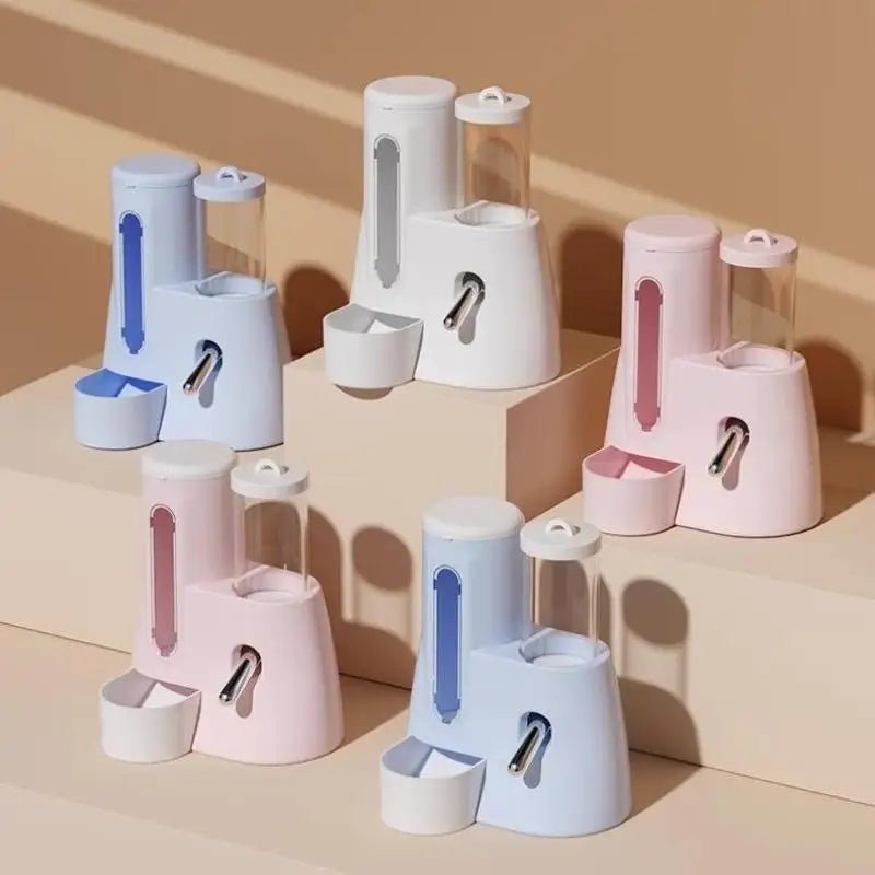 2In1 Hamster Feeder And Waterer Large Capacity Leakproof Automatic Feeder Food Water Dispenser Leak Proof Food Feeding Supplies - Lily.sg Global Shopping