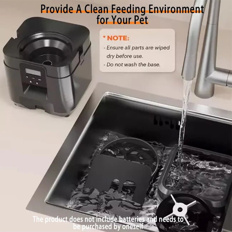 2L Automatic Feed Dispenser For Pets Intelligent Feed Dispersion For Cats And Dogs Regular Quantitative Feeding With Recording - Lily.sg Global Shopping