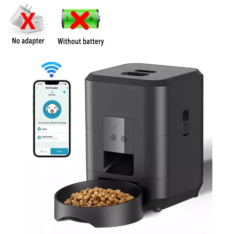 2L Automatic Feed Dispenser For Pets Intelligent Feed Dispersion For Cats And Dogs Regular Quantitative Feeding With Recording - Lily.sg Global Shopping