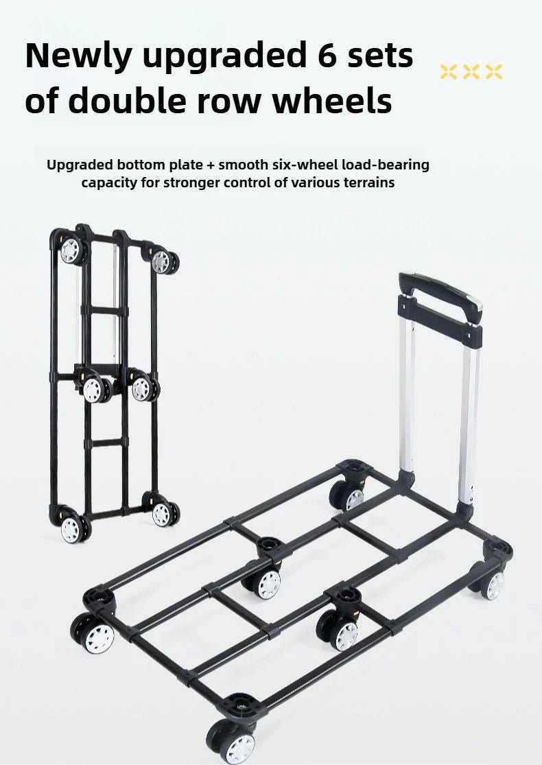 30kg Heavy - Duty Foldable Pet Carrier for Dogs/Cats - All - Terrain Trolley with Removable Wheels, Breathable XXL Travel Stroller - Lily.sg Global Shopping