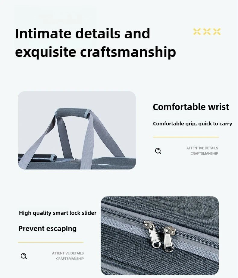 30kg Heavy - Duty Foldable Pet Carrier for Dogs/Cats - All - Terrain Trolley with Removable Wheels, Breathable XXL Travel Stroller - Lily.sg Global Shopping