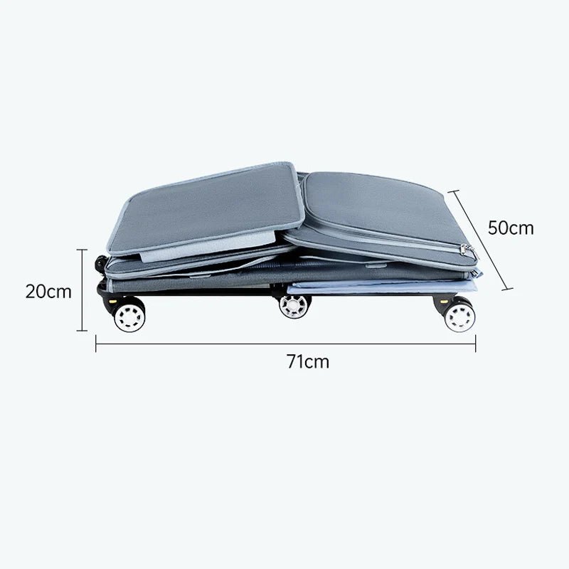30kg Heavy - Duty Foldable Pet Carrier for Dogs/Cats - All - Terrain Trolley with Removable Wheels, Breathable XXL Travel Stroller - Lily.sg Global Shopping