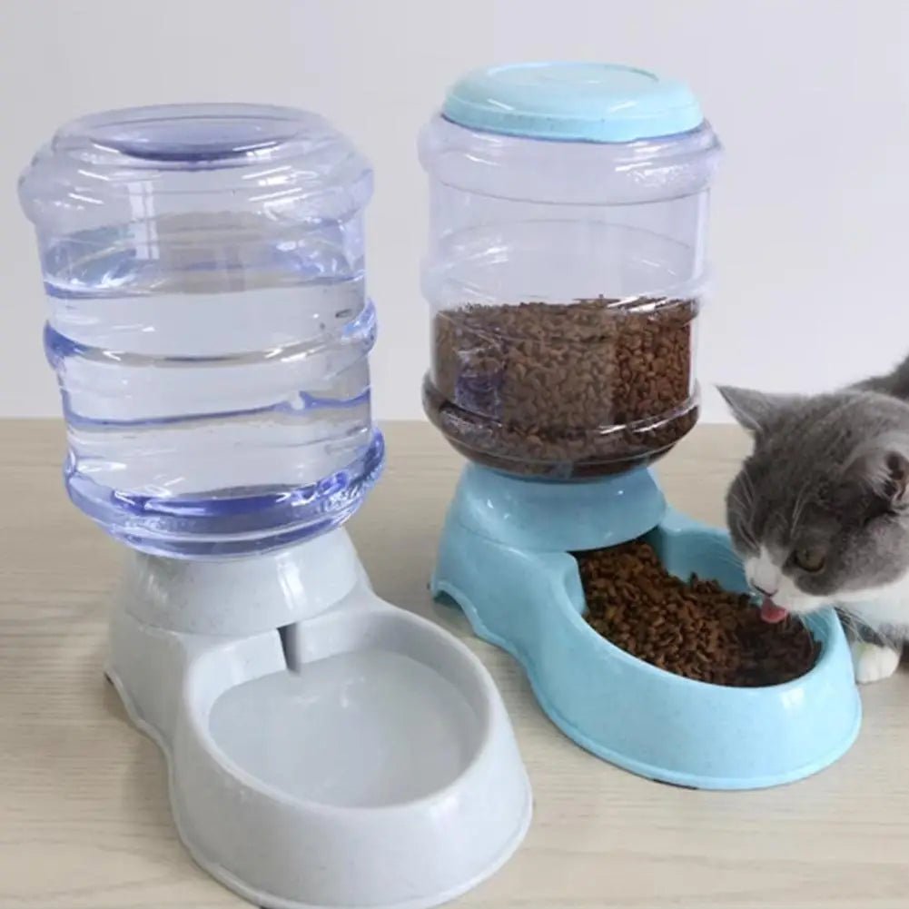 3.8L PP Material Pet Large Capacity Cat Dog Food Dispenser For Cat Dog Water Drinking Feeding Dispenser Water Bowl Accessories - Lily.sg Global Shopping
