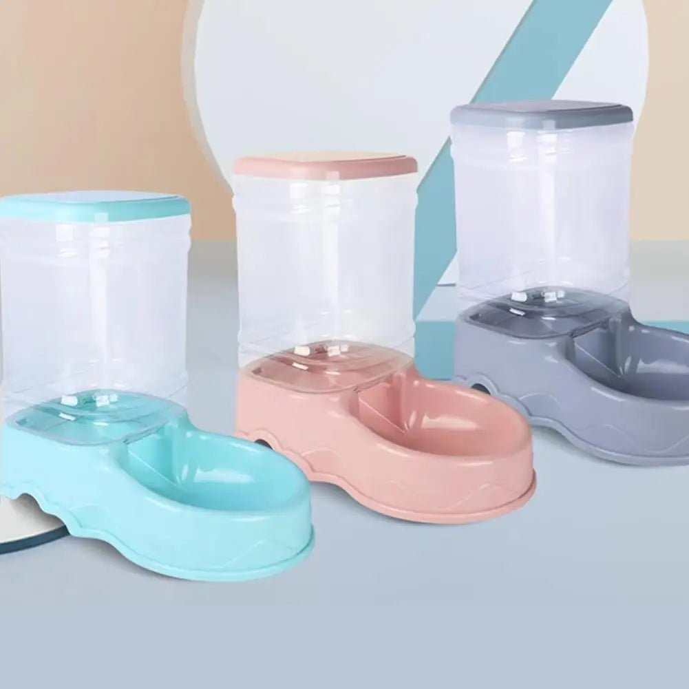 3.8L PP Material Pet Large Capacity Cat Dog Food Dispenser For Cat Dog Water Drinking Feeding Dispenser Water Bowl Accessories - Lily.sg Global Shopping
