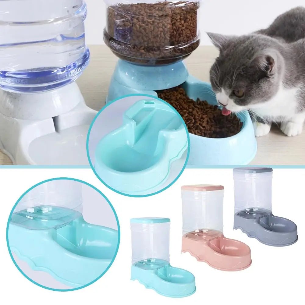 3.8L PP Material Pet Large Capacity Cat Dog Food Dispenser For Cat Dog Water Drinking Feeding Dispenser Water Bowl Accessories - Lily.sg Global Shopping