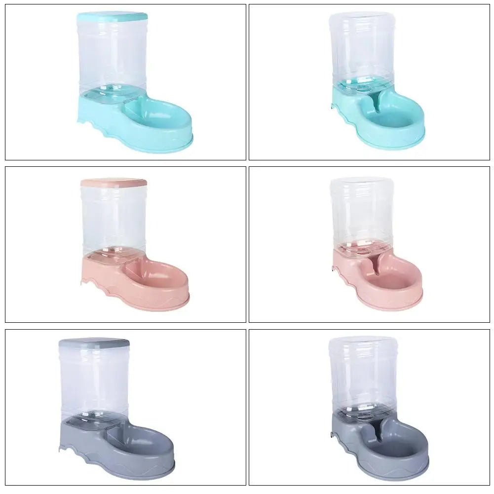3.8L PP Material Pet Large Capacity Cat Dog Food Dispenser For Cat Dog Water Drinking Feeding Dispenser Water Bowl Accessories - Lily.sg Global Shopping