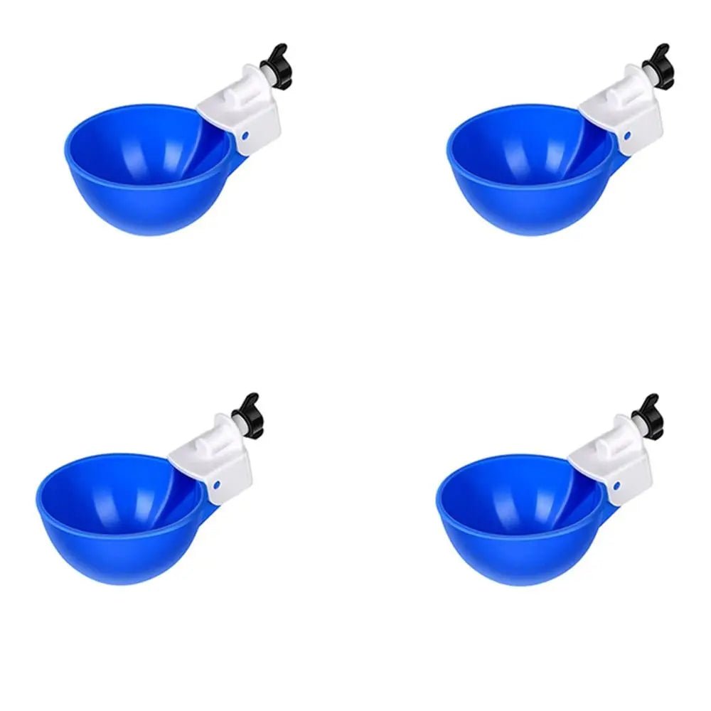 4PCS Poultry Kit Automatic Chicken Water Feeder Automatic Drinking Bowl Feeding Watering Supplie Chicken Waterer - Lily.sg Global Shopping