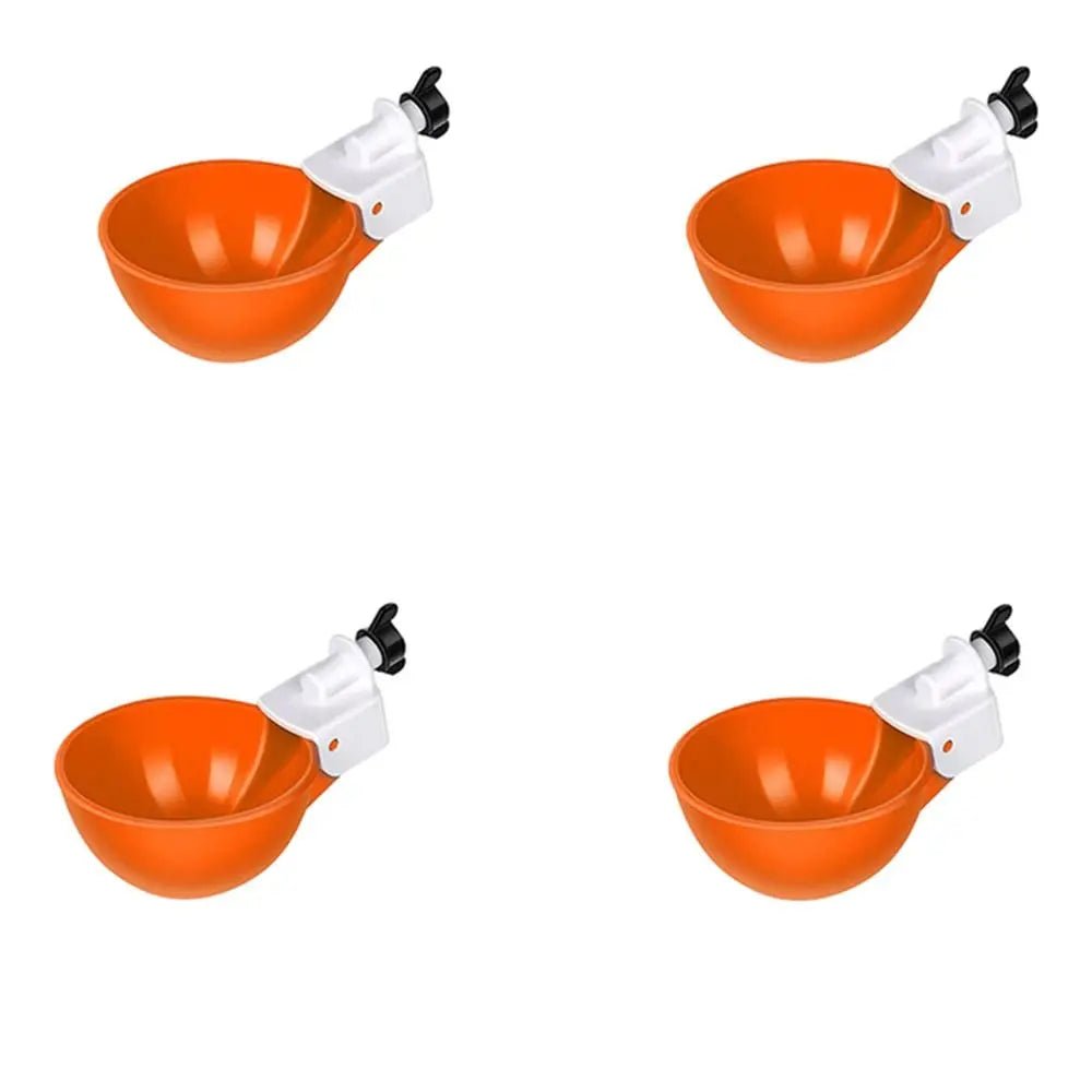 4PCS Poultry Kit Automatic Chicken Water Feeder Automatic Drinking Bowl Feeding Watering Supplie Chicken Waterer - Lily.sg Global Shopping