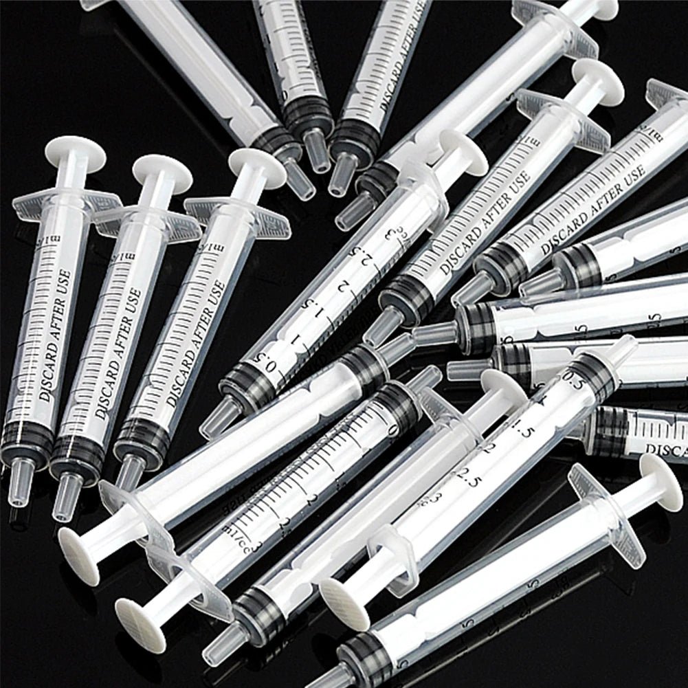 5 - 100Pcs 1ML 3ML 5ML Small Syringe Without Needles Analyze Disposable Nutrient Plastic Syring Injectors Ink Pets Feeding Tool - Lily.sg Global Shopping