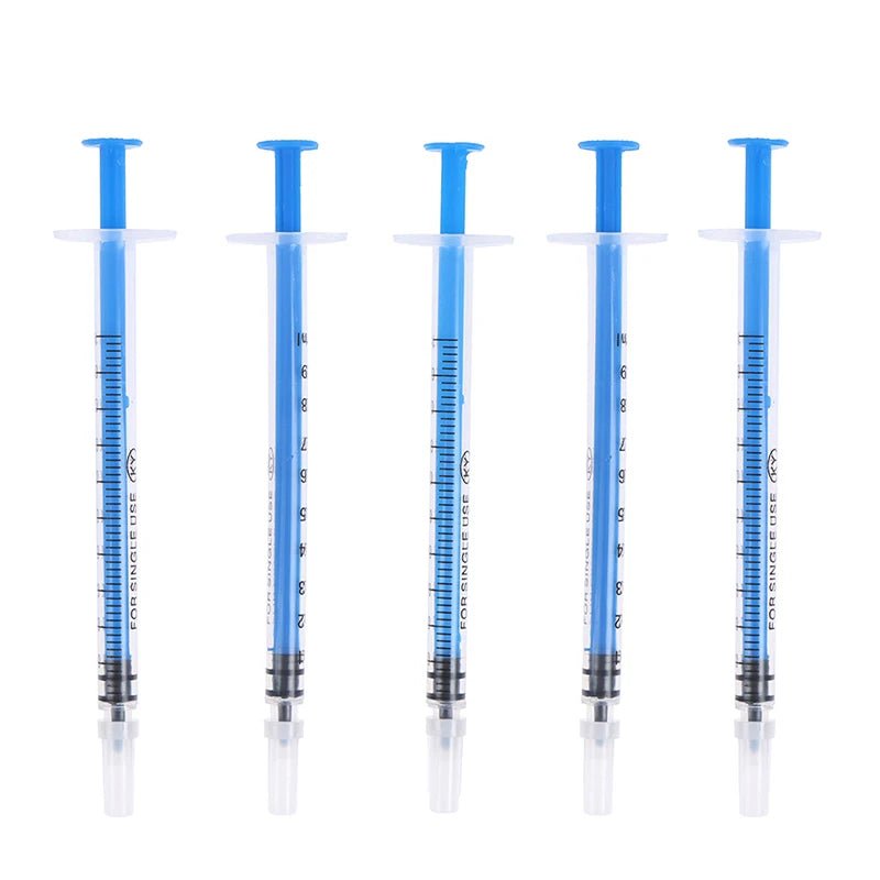 5 - 100Pcs 1ML 3ML 5ML Small Syringe Without Needles Analyze Disposable Nutrient Plastic Syring Injectors Ink Pets Feeding Tool - Lily.sg Global Shopping