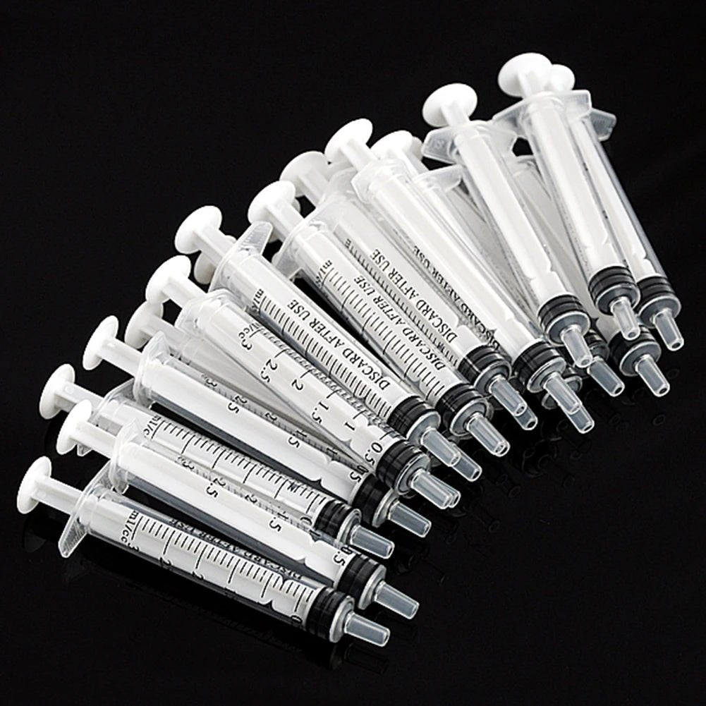 5 - 100Pcs 1ML 3ML 5ML Small Syringe Without Needles Analyze Disposable Nutrient Plastic Syring Injectors Ink Pets Feeding Tool - Lily.sg Global Shopping