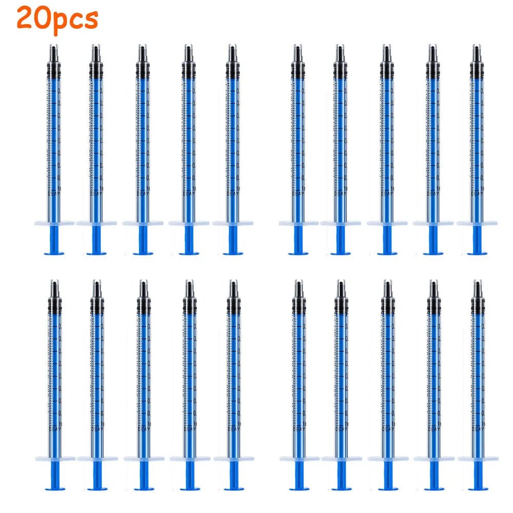 5 - 100Pcs 1ML 3ML 5ML Small Syringe Without Needles Analyze Disposable Nutrient Plastic Syring Injectors Ink Pets Feeding Tool - Lily.sg Global Shopping