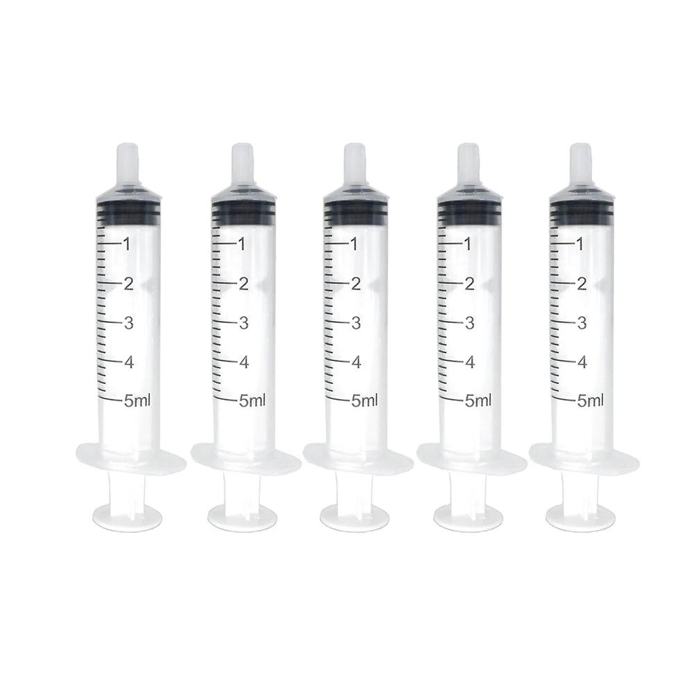 5 - 100Pcs 1ML 3ML 5ML Small Syringe Without Needles Analyze Disposable Nutrient Plastic Syring Injectors Ink Pets Feeding Tool - Lily.sg Global Shopping