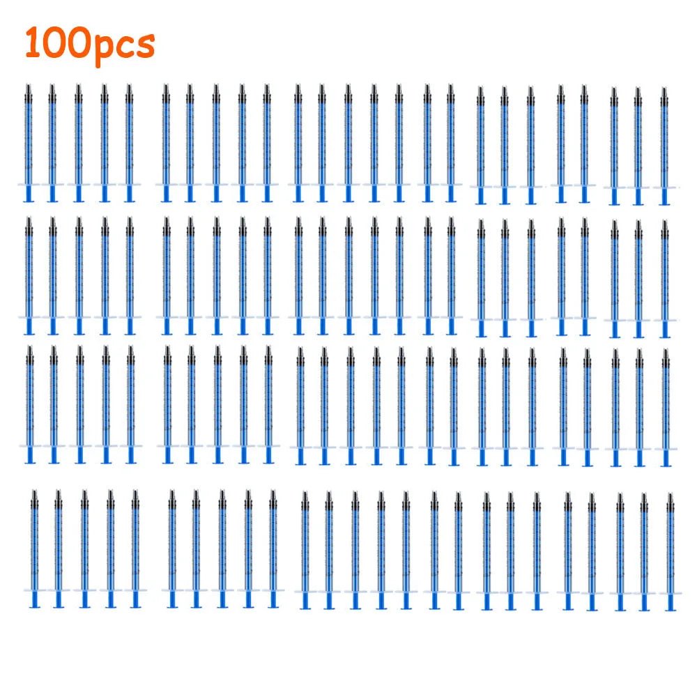 5 - 100Pcs 1ML 3ML 5ML Small Syringe Without Needles Analyze Disposable Nutrient Plastic Syring Injectors Ink Pets Feeding Tool - Lily.sg Global Shopping
