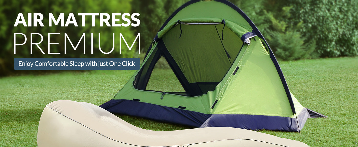 Bestrip Inflatable Couch, Air Mattress Sofa Bed Camping Air Chair For Backyard Beach Travel Camping Picnic Outdoor Furniture