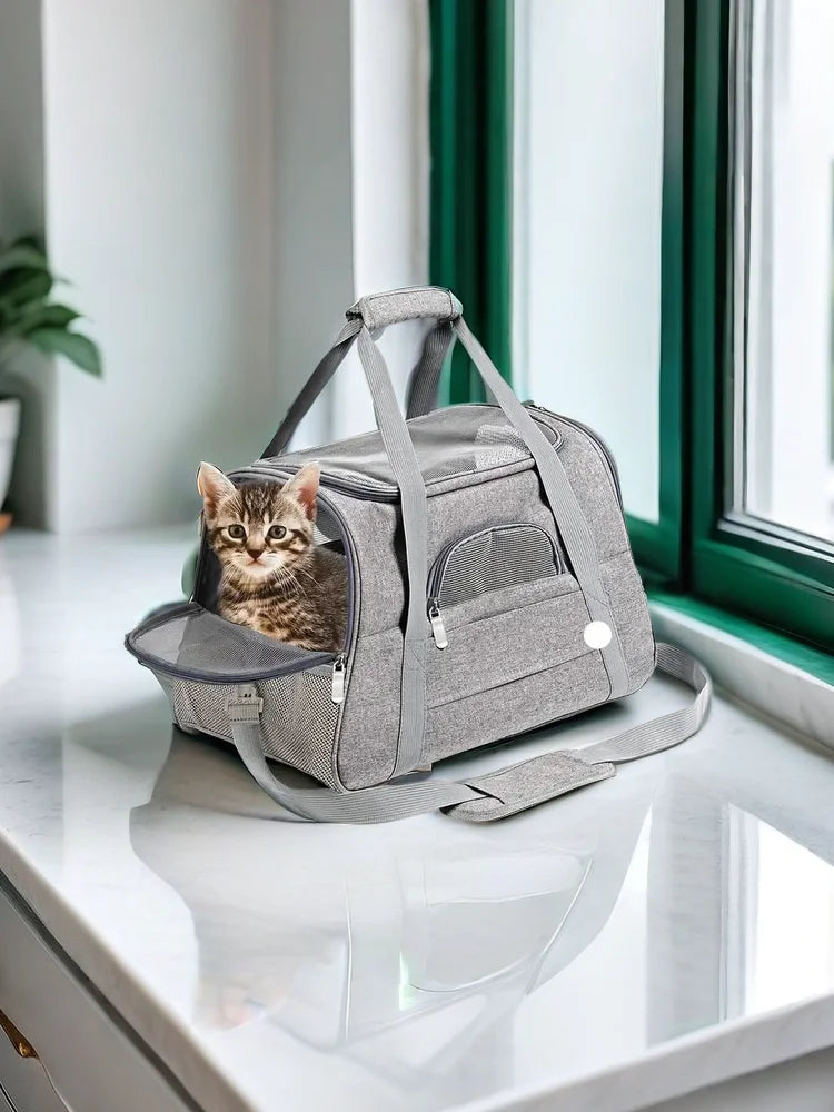Pet Carrier for Large and Medium Cats, Soft-Sided Pet Carrier for Big Medium Cats and Puppy, Dog Carriers