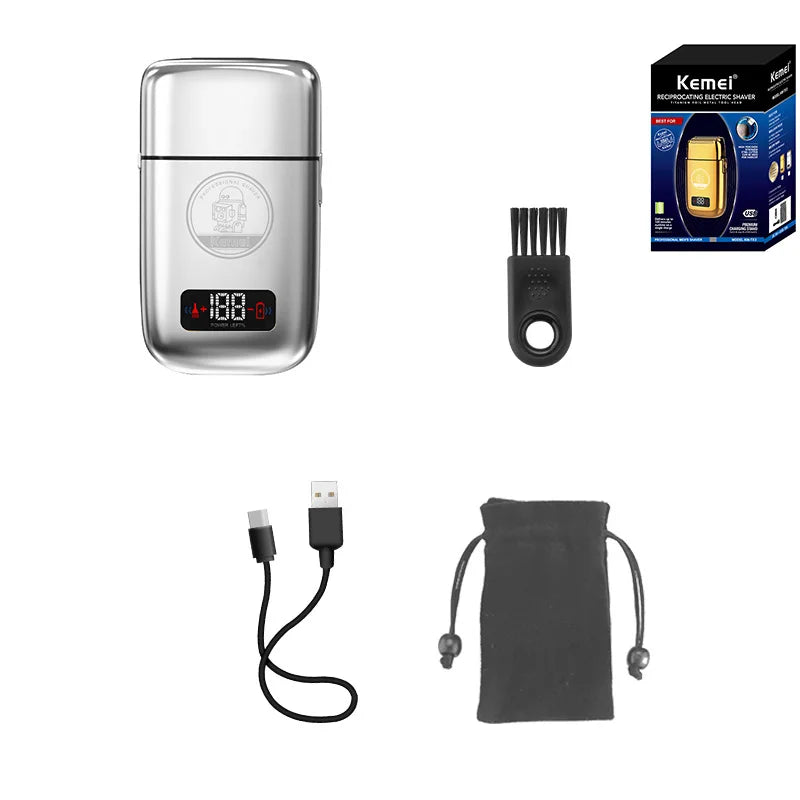 Kemei Electric Barber Foil Shaver Multifunctional Beard Hair Razor Reciprocating Men Bald Head Shaving Machine KM-2026 2028 TX1