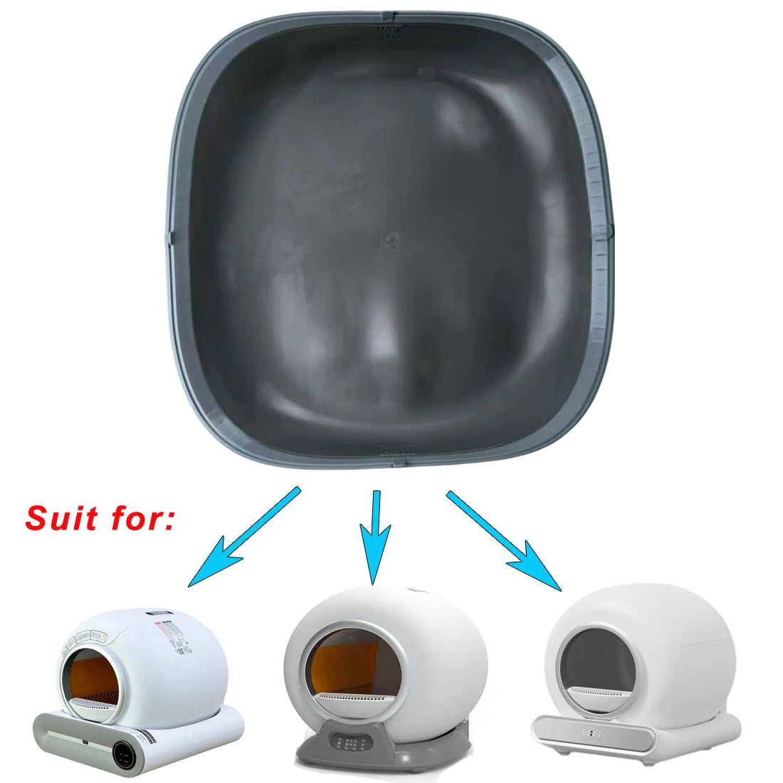 Tonepie Automatic Cat Litter Box Accessories Silicone Pad Cat Litter Pad