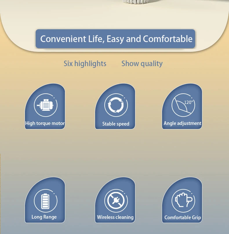 Wireless Handheld Electric Cleaning Brush USB Rechargeable Electric Rotary Scrubber Multifunctional Cleaning Gadget Household