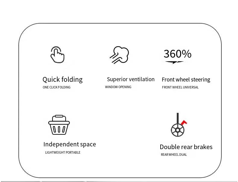 Load Bearing 20kg Small Foldable Pet Stroller for Going Out, Cat Dog Cart, Teddy Cart Lightweight Type Pet Stroller High-quality