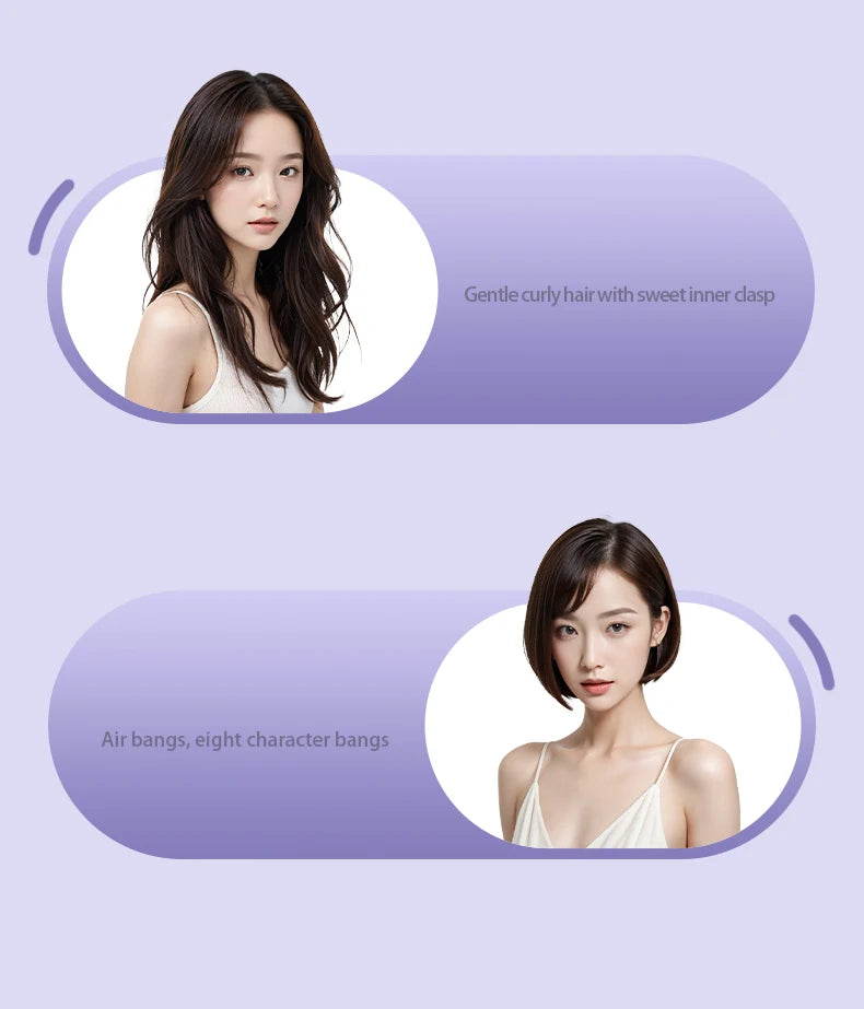 Combining straightening and curling functions, this hair straightener and curling iron is gentle on hair, offering both straight