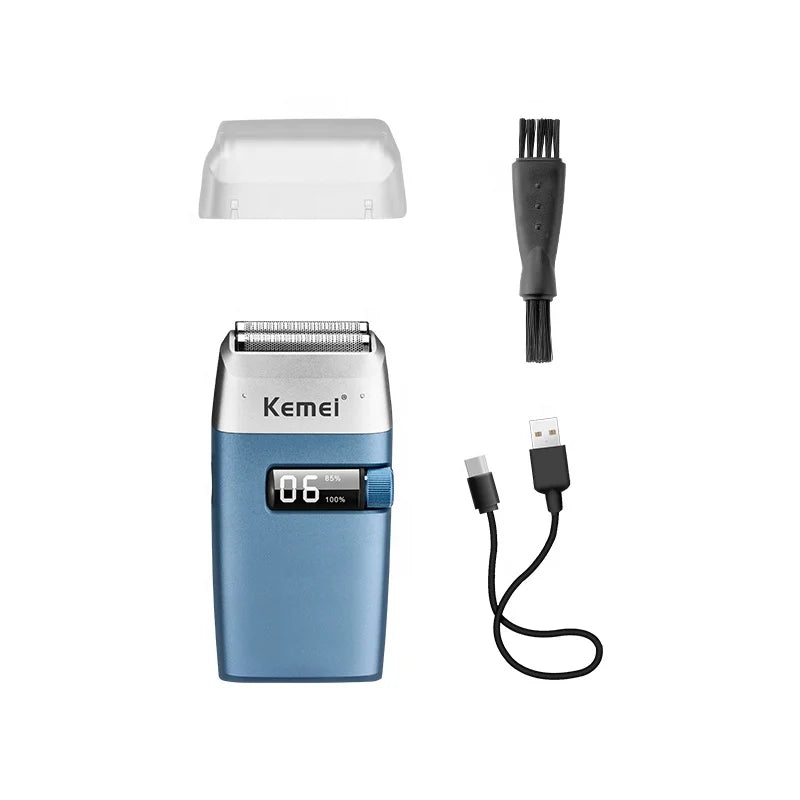 Kemei Electric Barber Foil Shaver Multifunctional Beard Hair Razor Reciprocating Men Bald Head Shaving Machine KM-2026 2028 TX1