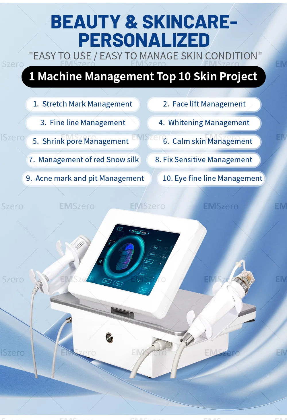 2025 New rf face lifting machine rfmicroneedling machine needle morpheus 8stretch marks removal