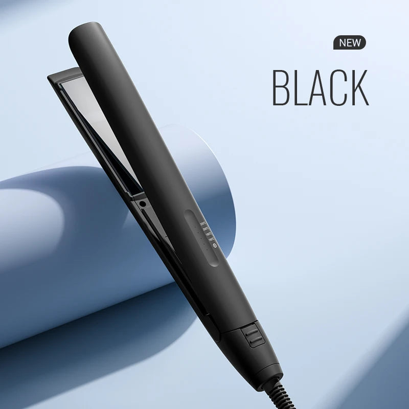 Combining straightening and curling functions, this hair straightener and curling iron is gentle on hair, offering both straight