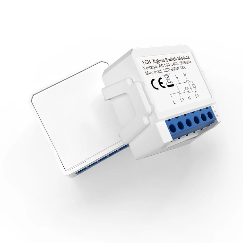 AVATTO Tuya WiFi Zigbee Smart Light Switch Module，Neutral Wire/No Neutral Wire Control DIY Breaker Work For Alexa, Google Home