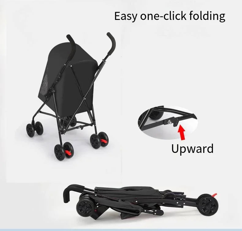 Load Bearing 20kg Small Foldable Pet Stroller for Going Out, Cat Dog Cart, Teddy Cart Lightweight Type Pet Stroller High-quality