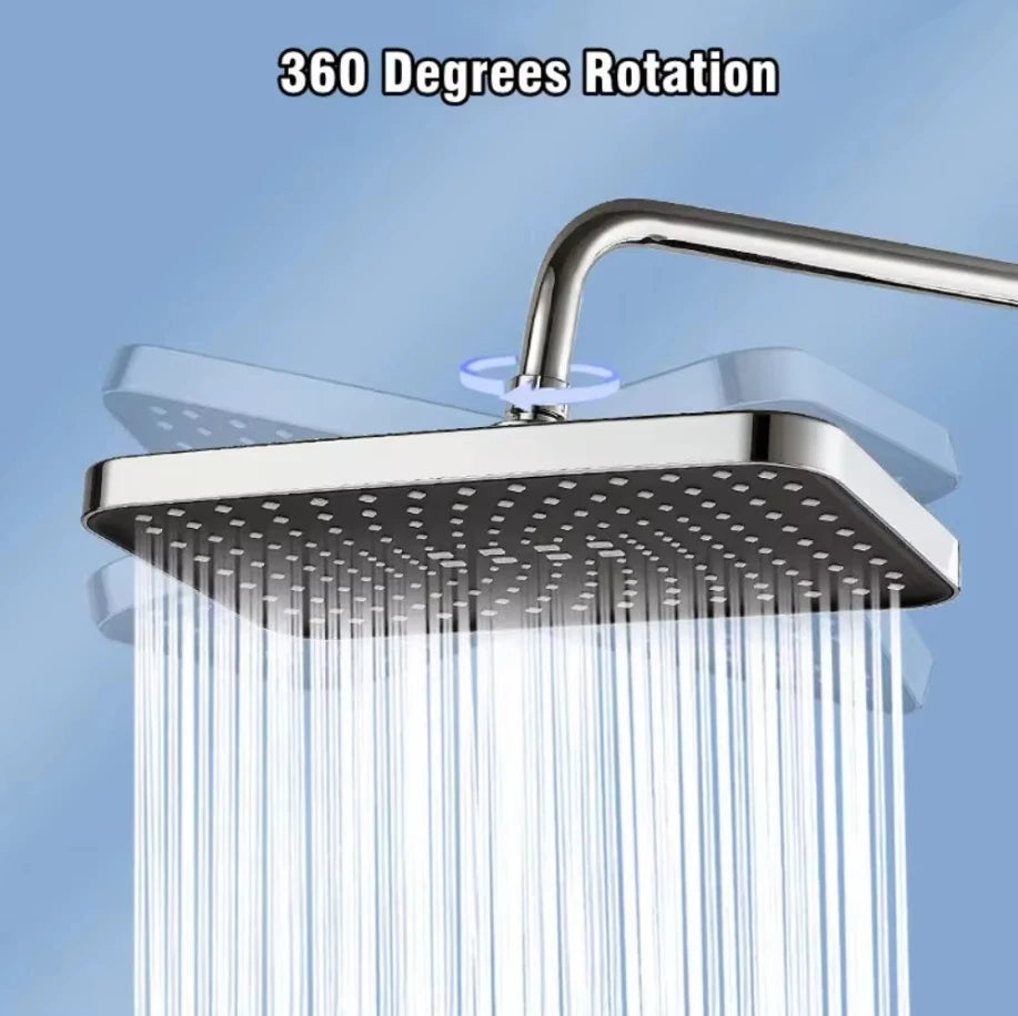 Shower Combo12 inch Large Panel Rain Shower Head/Handheld Shower Combination Bathroom Handheld Three-mode Booster Set